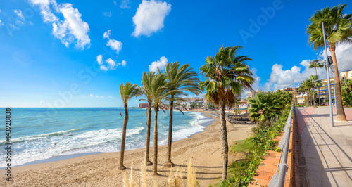 Benalmadena beach. Malaga province, Andalusia, Spain photo