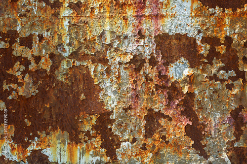 old painted surface with rustic oil paints