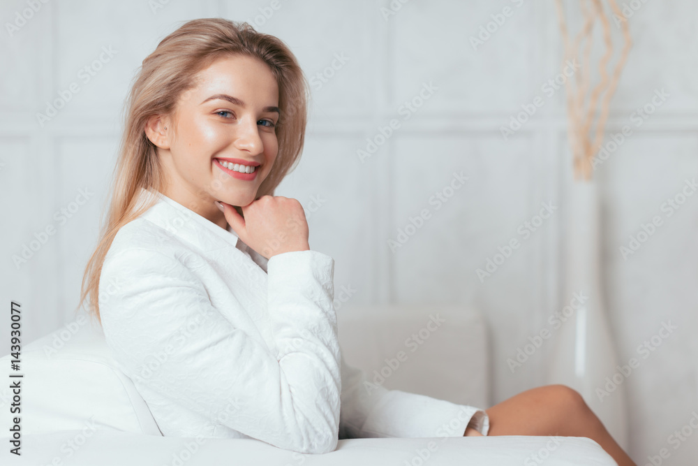 Portrait of beautiful young woman working in the office. Portrait of beautiful young woman working in the office.