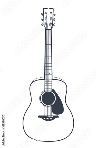 Acoustic Guitar Vector
