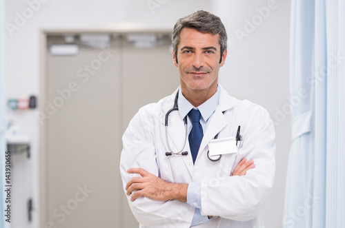 Mature doctor at hospital