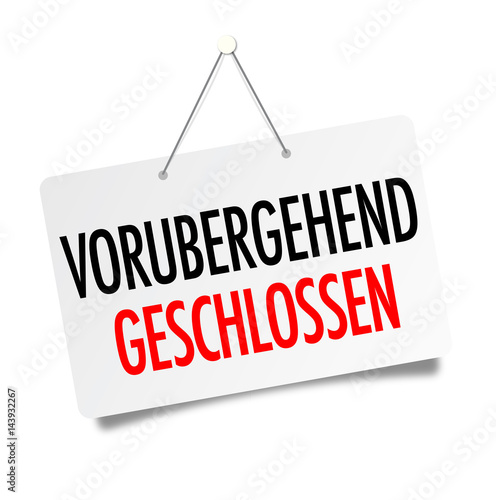 Vorübergehend geschlossen