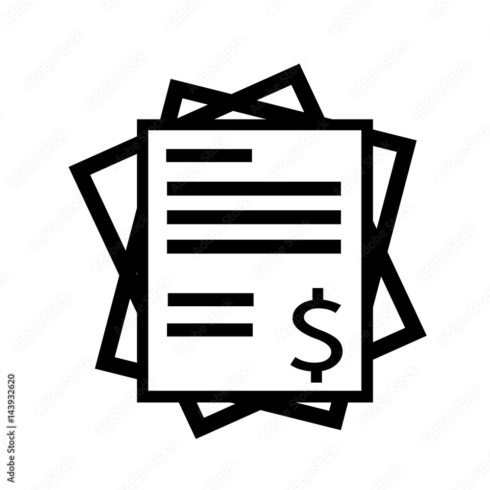 Invoice bill icon Invoice bill icon
