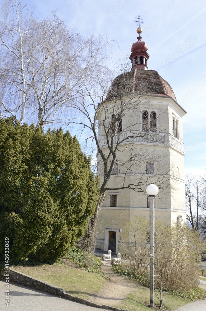 Bell tower at the hill of Graz, Austria
