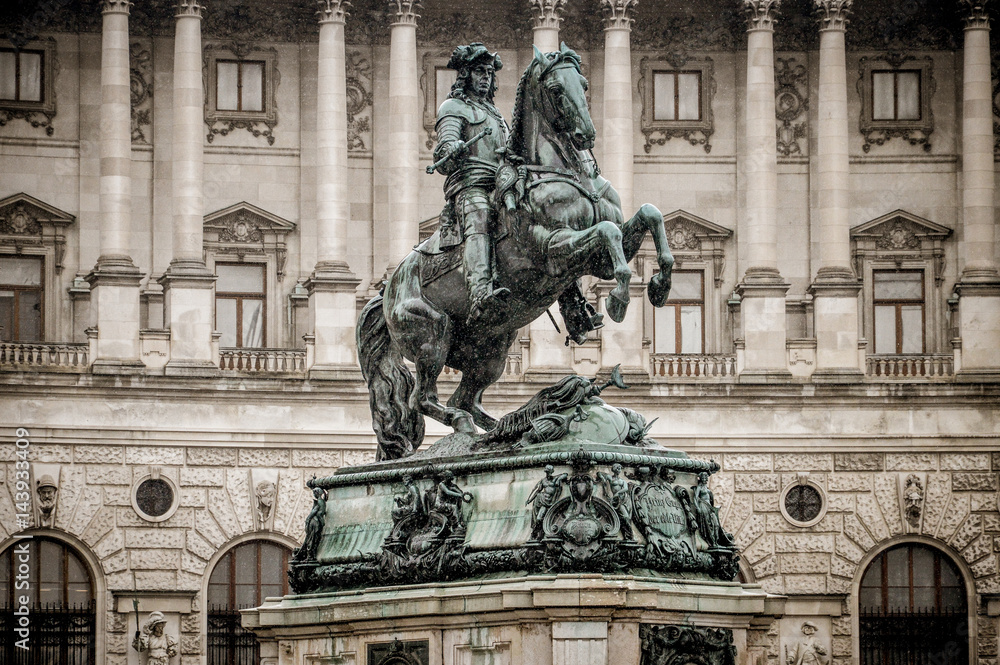 Prince Eugene of Savoy - monument in Heldenplatz, Vienna