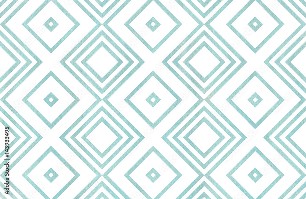 Watercolor geometrical pattern. Watercolor geometrical pattern.