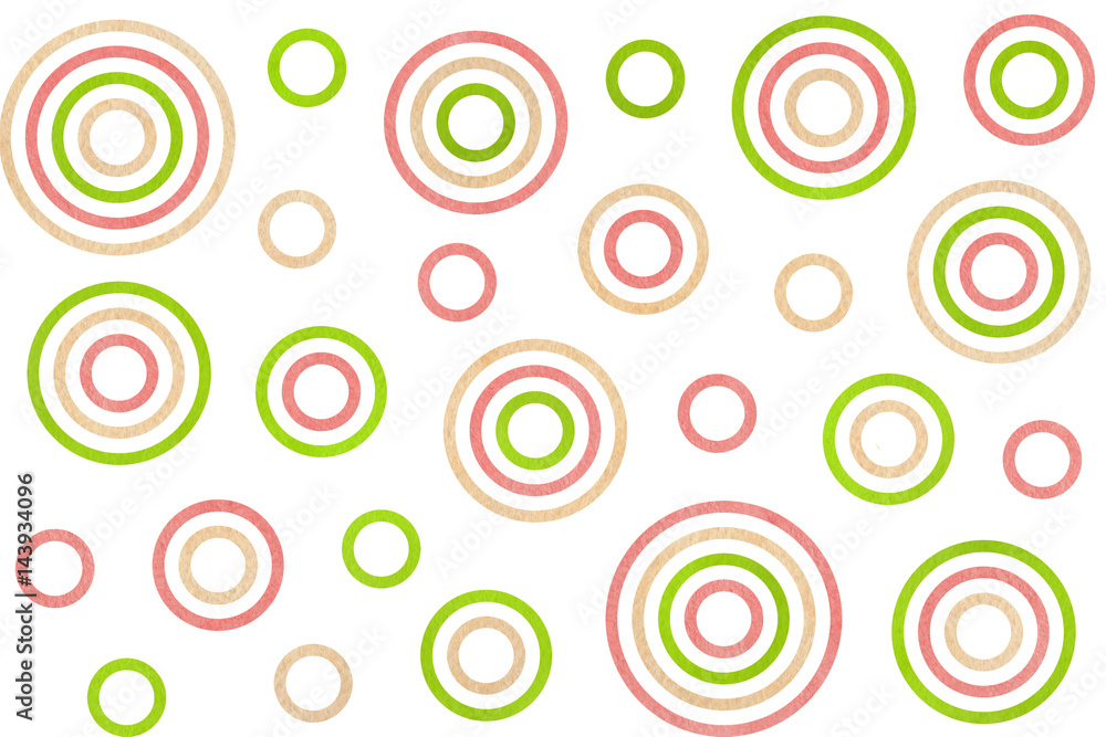 Watercolor circles pattern. Watercolor circles pattern.