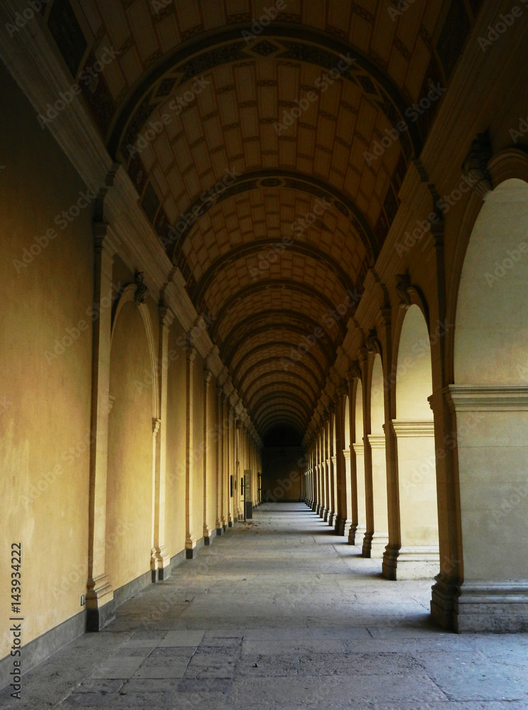 Old hallway perspective view Old hallway perspective view