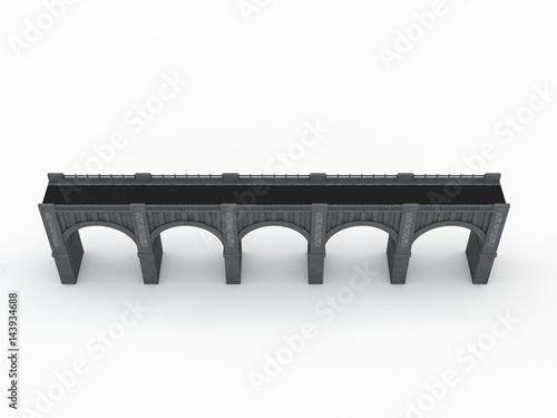Bridge. Isolated on white b...