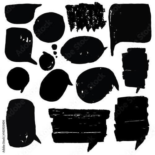 doodle set of speech bubble 