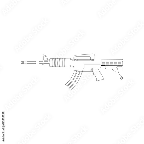 Automatic gun illustration