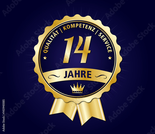 14 Jahre service gold