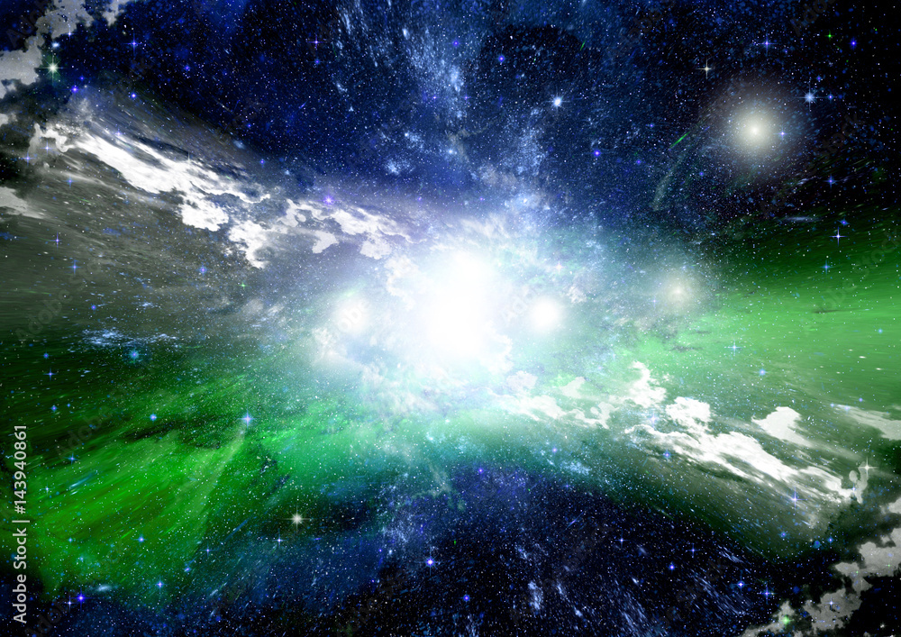 Fototapeta premium galaxy in a free space