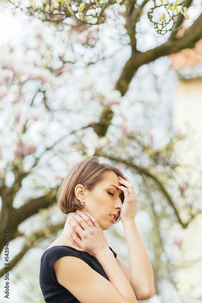 Beautiful Girl with Spring Flowers. Fresh and beauty concept. Beautiful Girl with Spring Flowers. Fresh and beauty concept.