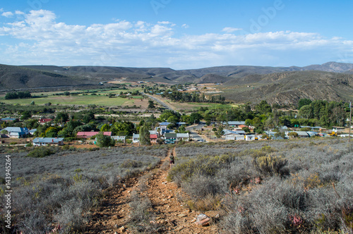 Uniondale with Hilly Backdrop, Western Cape, South Africa