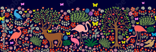 Seamless pattern for wall painting and frescos.