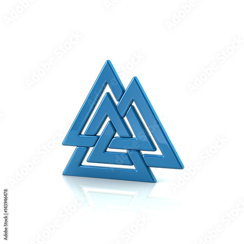 Valknut,blue Viking symbol Free Download Valknut,blue Viking symbol - GFXLoad