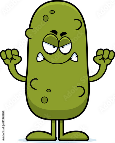Angry Cartoon Pickle
