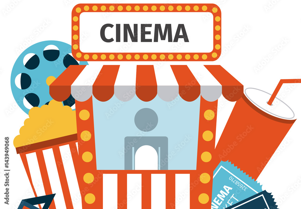 Movie Theater Icon Stock Template Adobe Stock