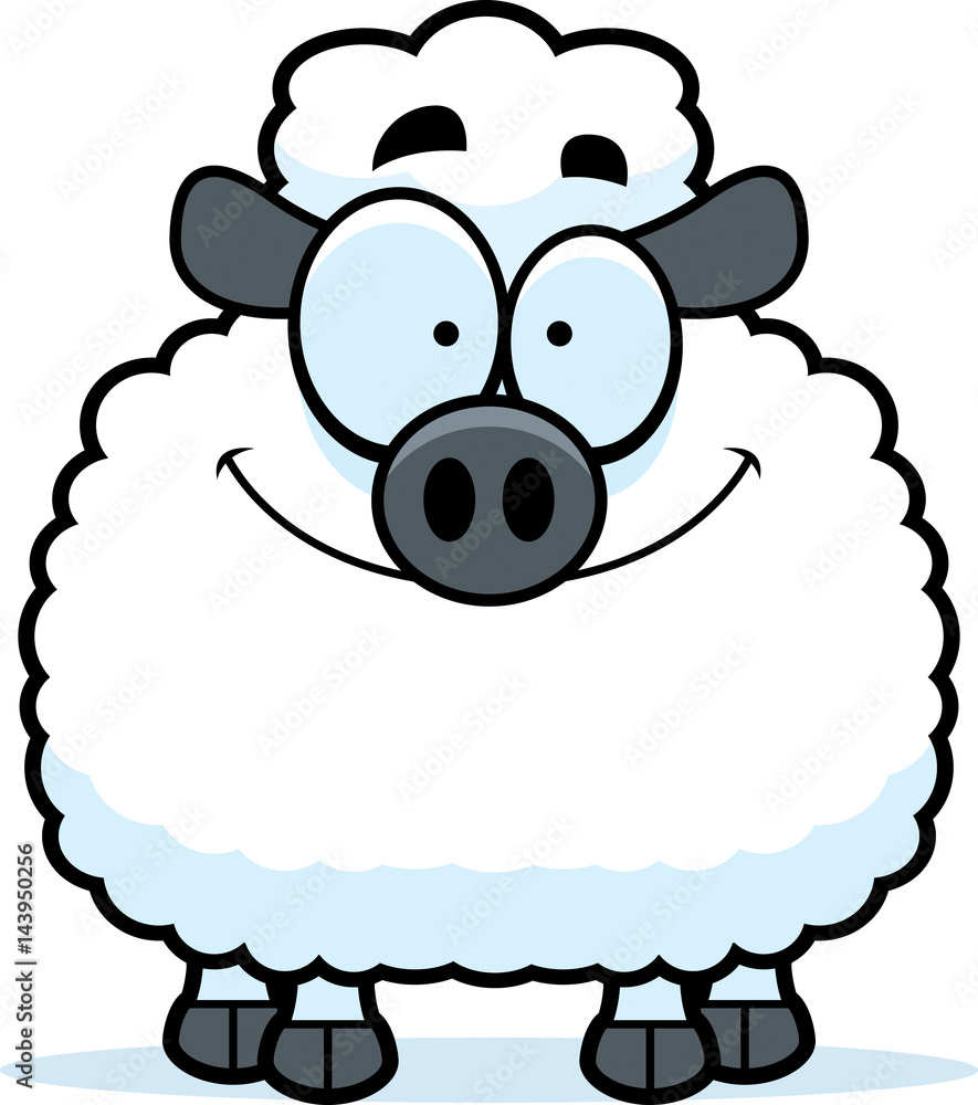 Fototapeta premium Smiling Little Lamb