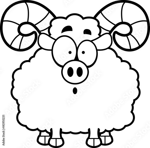 Surprised Cartoon Ram
