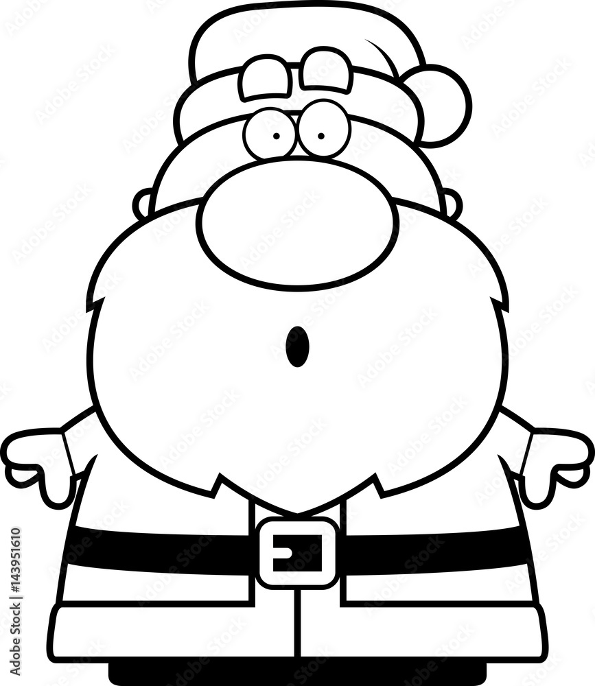 Surprised Cartoon Santa Claus Surprised Cartoon Santa Claus