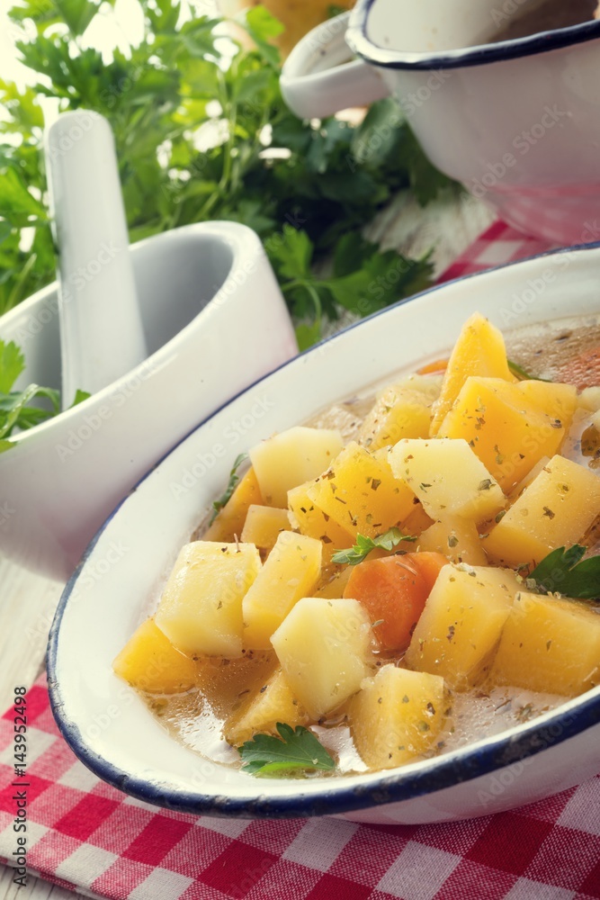 Rutabaga soup with goose meat Rutabaga soup with goose meat