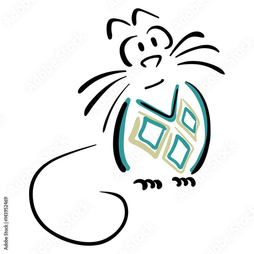 Cat in sweater