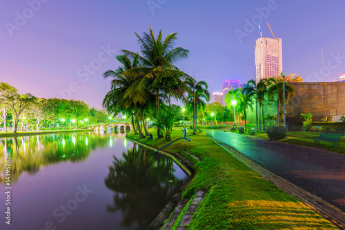 Chatuchak park at night photo