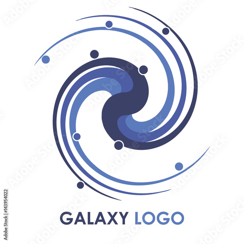 Spiral galaxy logo
