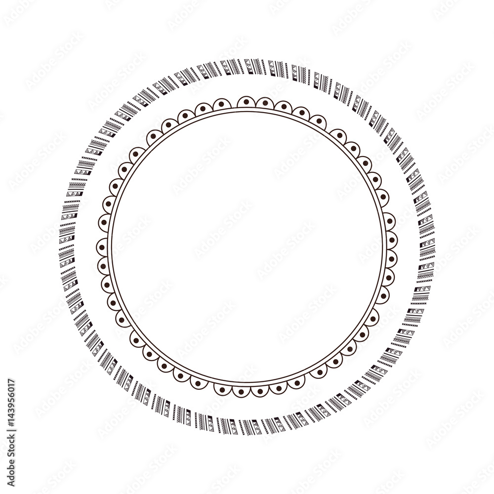 boho circular frame icon