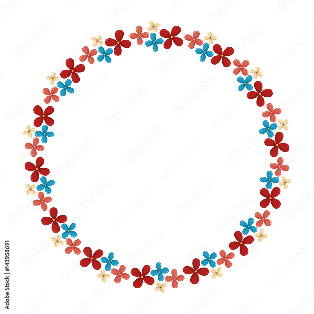 floral circular frame icon floral circular frame icon