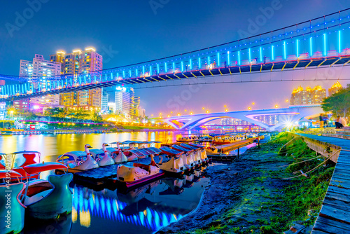 Xindian riverside bridges and architecture
