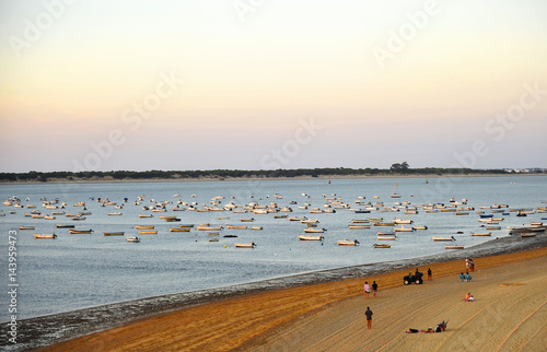 Atardecer en Sanlúcar de Barrameda, Costa de la Luz, Cádiz, España