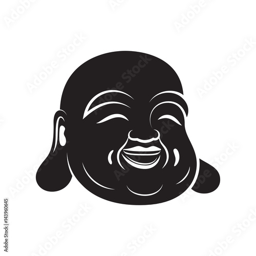 Laughing Buddha On White Background