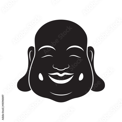 Laughing Buddha On White Background