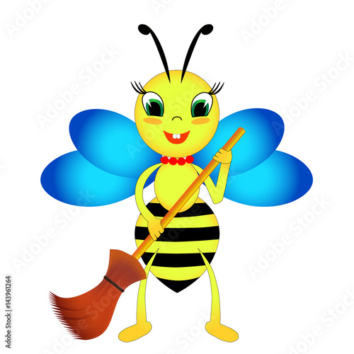 bee_with_a_broom