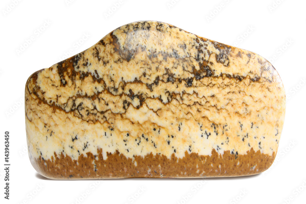 Desert jasper mineral macro isolated on white Desert jasper mineral macro isolated on white