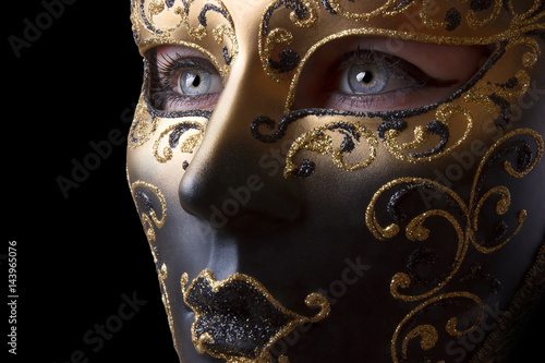 Portrait of a beautiful woman in medieval era dress. Shot in a studio