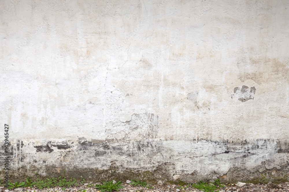 Obraz premium White outdoor concrete wall texture