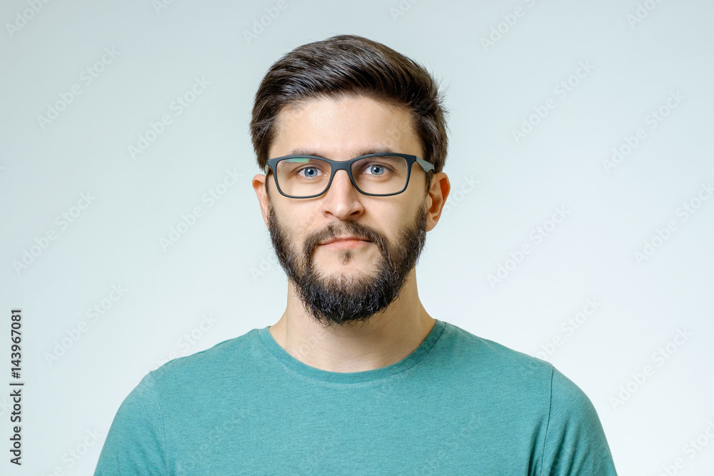 Portrait of handsome positive young man Portrait of handsome positive young man