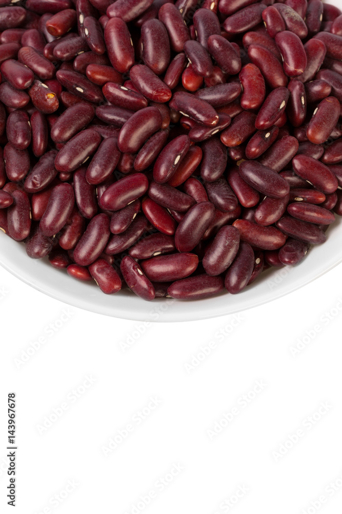 Red bean isolated on white background Red bean isolated on white background