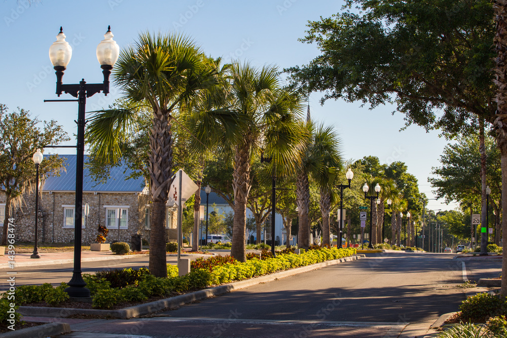 Fototapeta premium Downtown Zephyrhills, FL