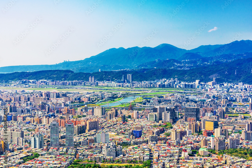 View of Taipei city