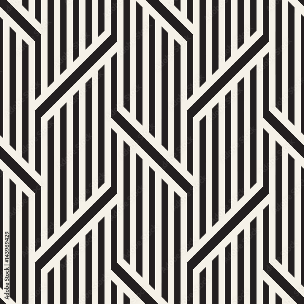 Vector Seamless Pattern. Modern Stylish Interlacing Lines Texture. Geometric Striped Ornament. Vector Seamless Pattern. Modern Stylish Interlacing Lines Texture. Geometric Striped Ornament.