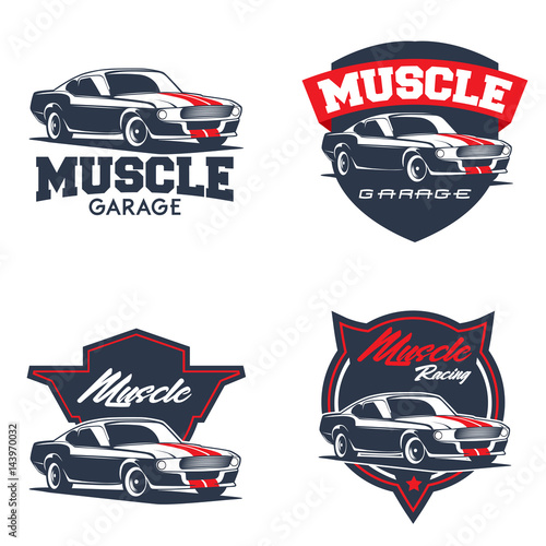 Vintage American muscle car