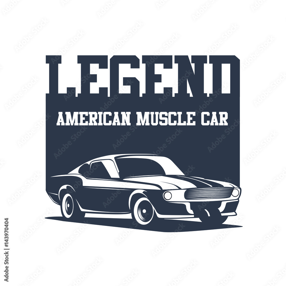 Vintage American muscle car