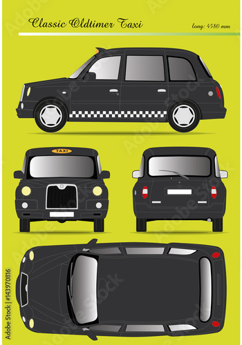 classic old timer taxi