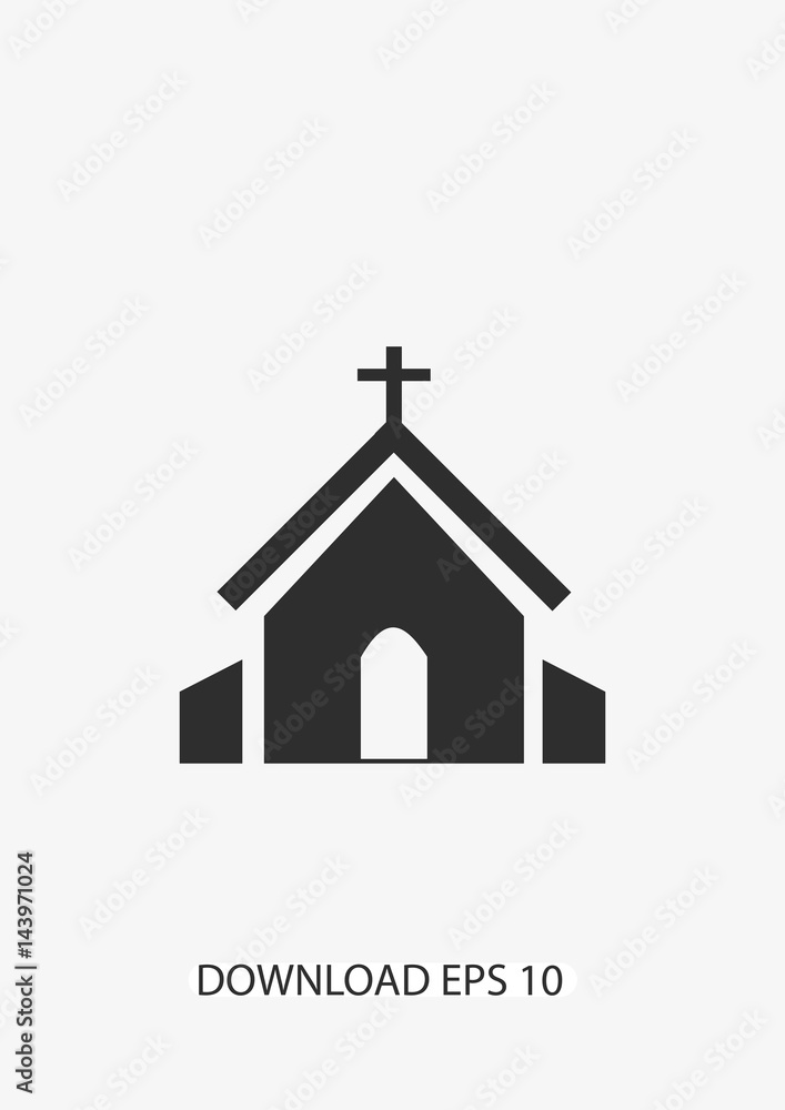 Church icon, Vector