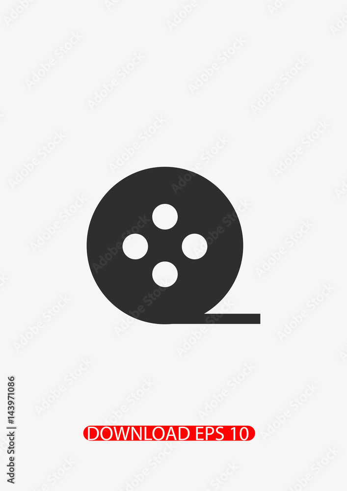 Fototapeta premium Film icon, Vector